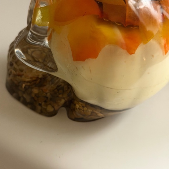 Skull Art Piece with Orange and Yellow Accents - Picture 2 of 7